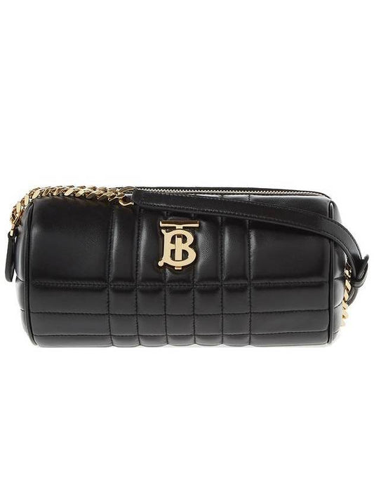New Barrel Quilted Leather Shoulder Bag Black Gold - BURBERRY - BALAAN 1