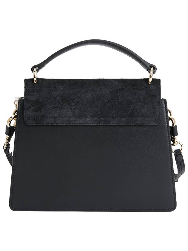 Faye Leather Suede Shoulder Bag Black - CHLOE - BALAAN 3