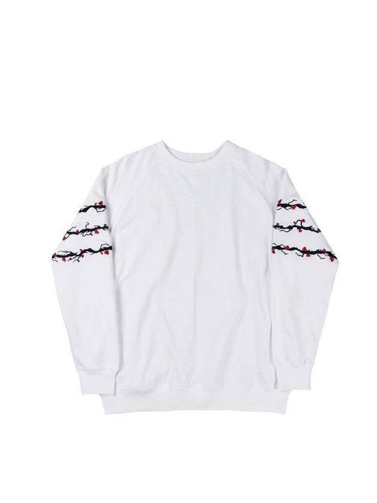 plum 3-line embroidery sweatshirt WHITE - ASIHA - BALAAN 2