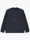 Ghost Piece Cotton Jersey Crew Neck Sweatshirt Navy - STONE ISLAND - BALAAN 2