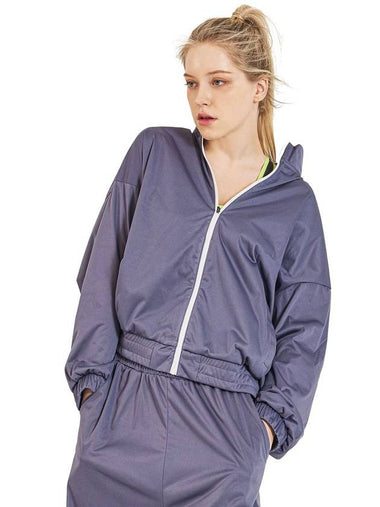 Point Fix Women's Diet Training Sweat Suit Warmer Batam Jacket Blue Gray - HOTSUIT - BALAAN 1