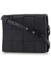 Intrecciato Small Cassette Cross Bag Black - BOTTEGA VENETA - BALAAN 3