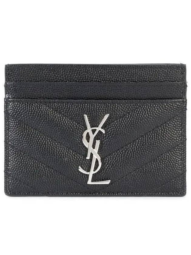 423291 Monogram Matelasse Card Wallet 1008340 - SAINT LAURENT - BALAAN 1