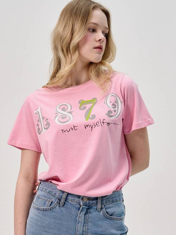 1879 Myself Half_Sleeve T shirt_Pink - SORRY TOO MUCH LOVE - BALAAN 1