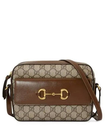 Horsebit Beige Ebony Supreme Shoulder Bag 271058 - GUCCI - BALAAN 1