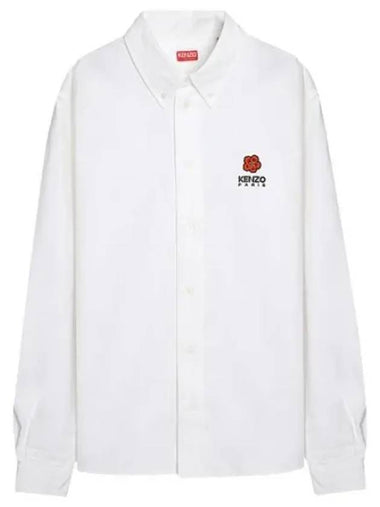 Balk flower embroidered oxford shirt - KENZO - BALAAN 1