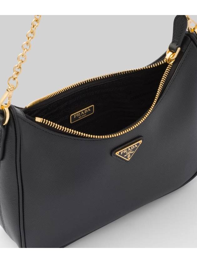 Re-Edition 2005 Saffiano Leather Shoulder Bag Black - PRADA - BALAAN 6