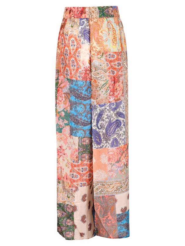 n Debbie Paisley Patchwork Silk Wide Pants - ZIMMERMANN - BALAAN 3