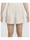 Sportswear Classic Woven Mid Rise Shorts W Light Orewood Brown White FV7558 104 - NIKE - BALAAN 2