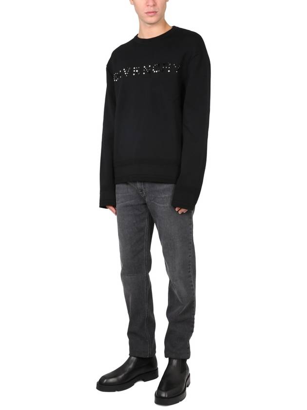 studded logo wool knit top - GIVENCHY - BALAAN 3