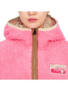 Teddy Zip-Up Hoodie Pink - MONCLER - BALAAN 8