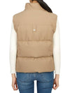 Women's Logo Patch Zipper Padded Vest Brown - MOOSE KNUCKLES - BALAAN 5