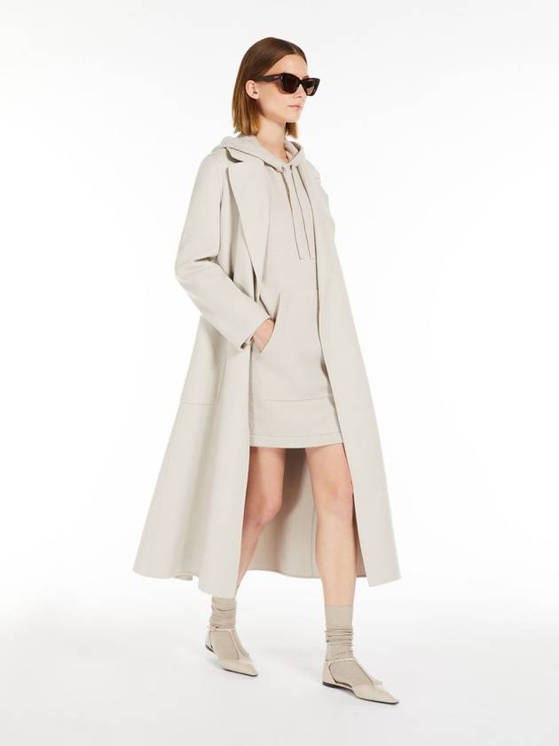 Peak Reverse Virgin Wool Double Coat White - S MAX MARA - BALAAN 3