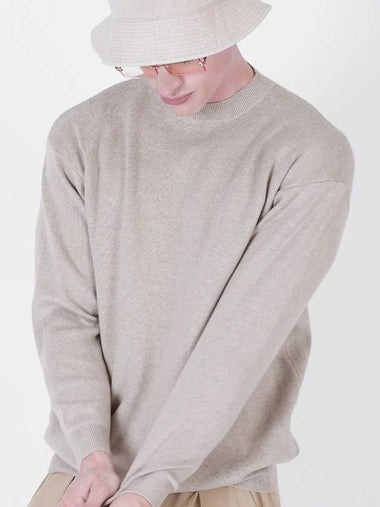 Hazy Cashmere Round Knit Beige - CHANCE'S NOI - BALAAN 1