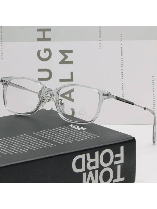 Glasses frame ML5160D 020 square simple transparent horn rim Asian fit - MONCLER - BALAAN 2