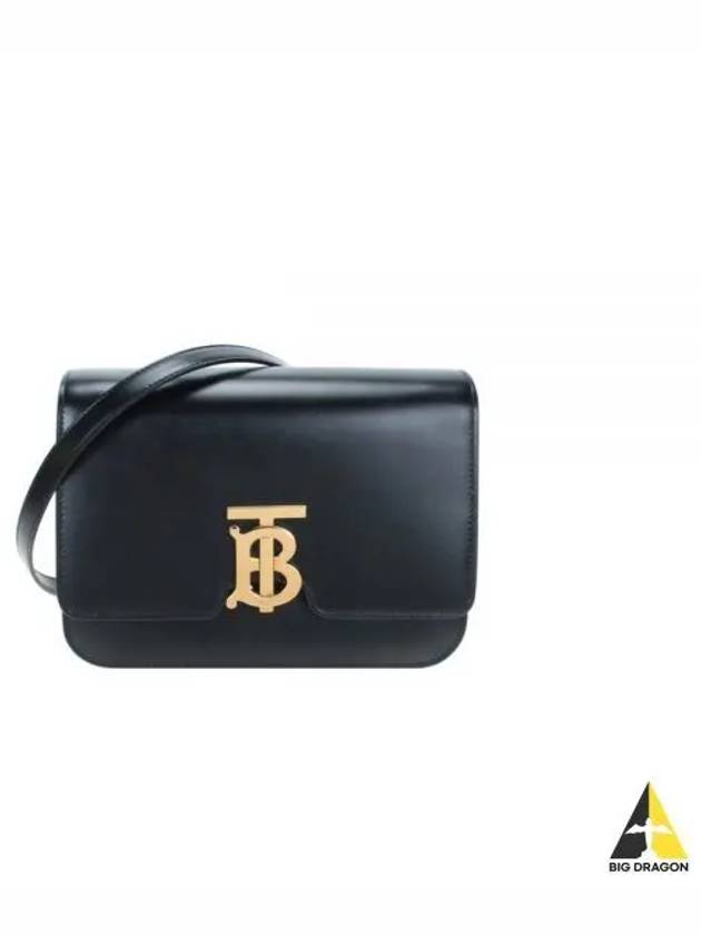 Small Leather TB Shoulder Bag Black - BURBERRY - BALAAN 2