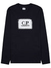 30/1 Jersey Logo Long Sleeve T-Shirt Black - CP COMPANY - BALAAN 11