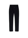 Mid Rise Denim Straight Jeans Black - SAINT LAURENT - BALAAN 2