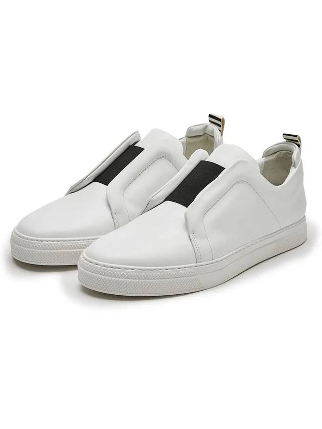 Men's banding slip-on white sneakers JX02 WHITE BLACK - PIERRE HARDY - BALAAN 1