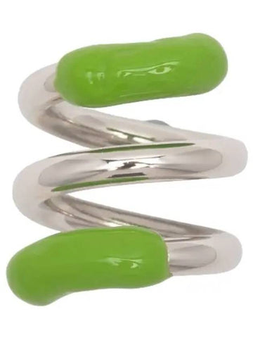 Fusillo Twist Ring Silver Green - SUNNEI - BALAAN 1