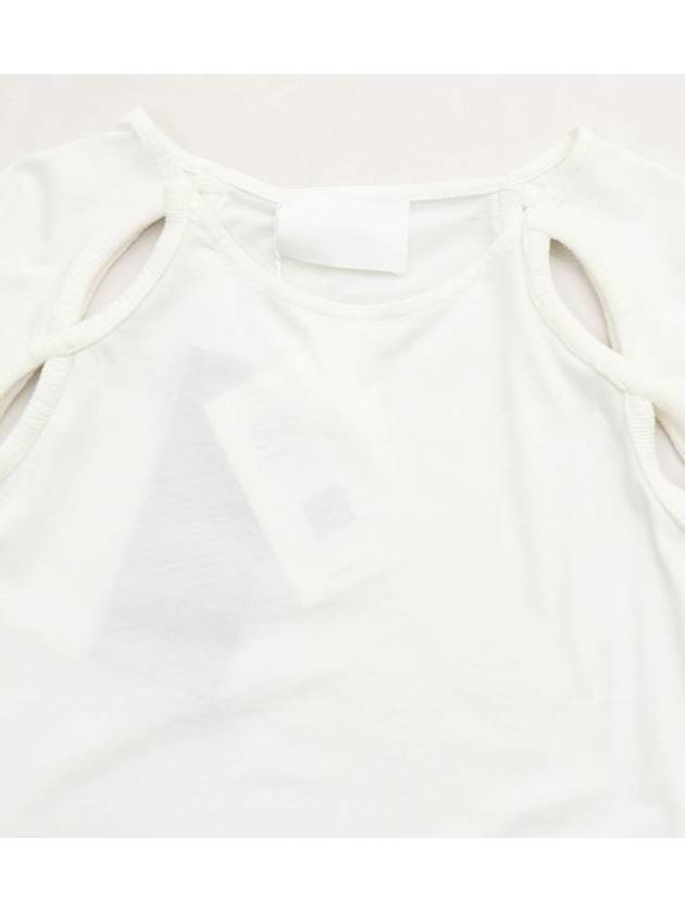 white cutout tee - MERLETTE - BALAAN 6