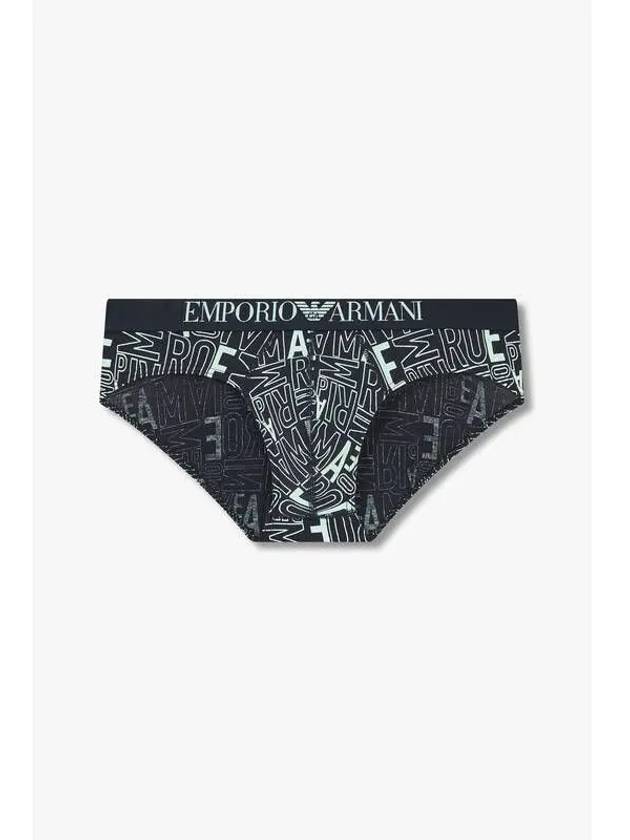 UNDERWEAR Men s Alphabet Logo Pattern Briefs Marine - EMPORIO ARMANI - BALAAN 1