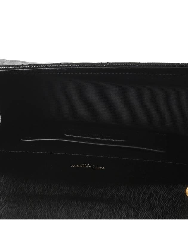 Matelasse Envelope Small Shoulder Bag Black - SAINT LAURENT - BALAAN 7