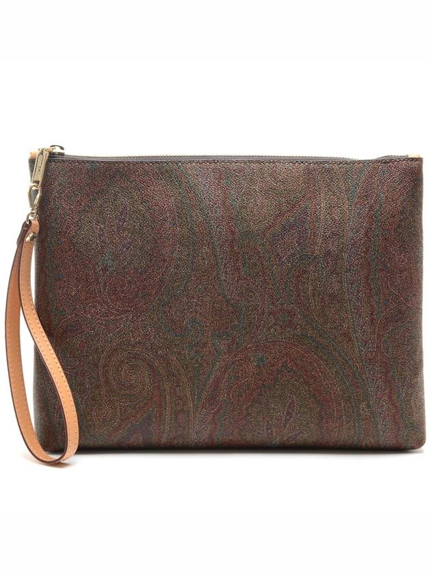 Paisley Strap Pouch Clutch Bag Brown - ETRO - BALAAN 2