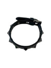 Rockstud Leather Bracelet Black - VALENTINO - BALAAN 4