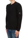 Men's Lens Detail Crew Neck Knit Top Black - CP COMPANY - BALAAN 3