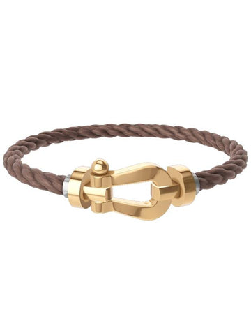 Force ten bracelet large yellow gold taupe 0B0006 6B0297 - FRED - BALAAN 1