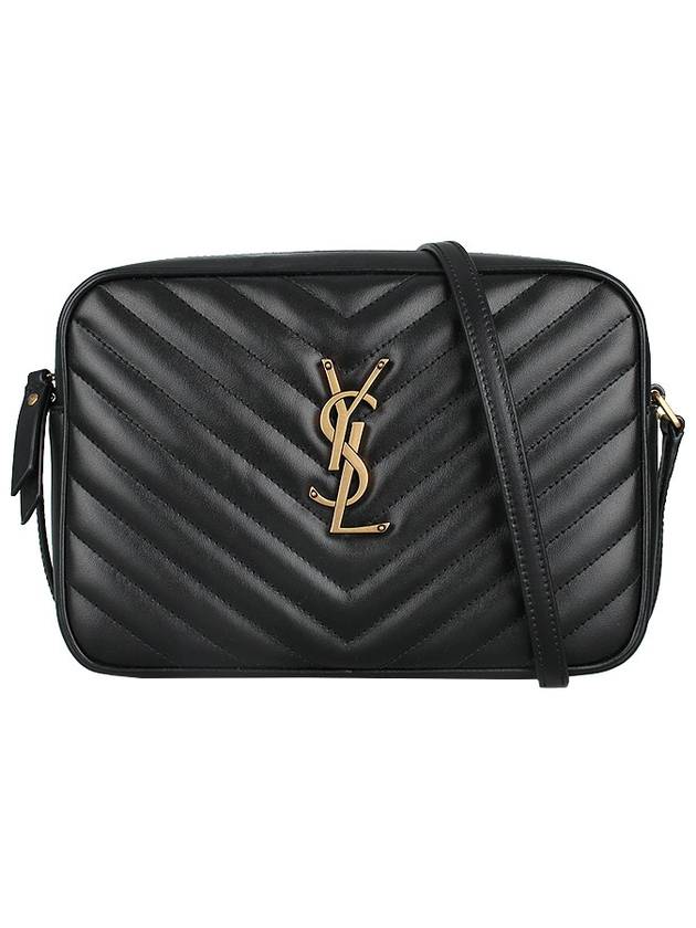 Lou Logo Quilting Cross Bag Black - SAINT LAURENT - BALAAN 2