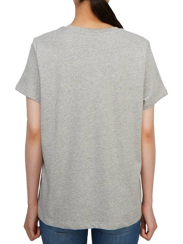 VPC Red Logo Cotton Short Sleeve T-Shirt Grey - A.P.C. - BALAAN 6