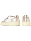 Women's Medalist Bi-Color Low-Top Sneakers Silver - AUTRY - BALAAN 7