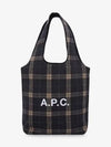 Ninon Logo Vertical Tote Bag Heathered Charcoal Grey - A.P.C. - BALAAN 2