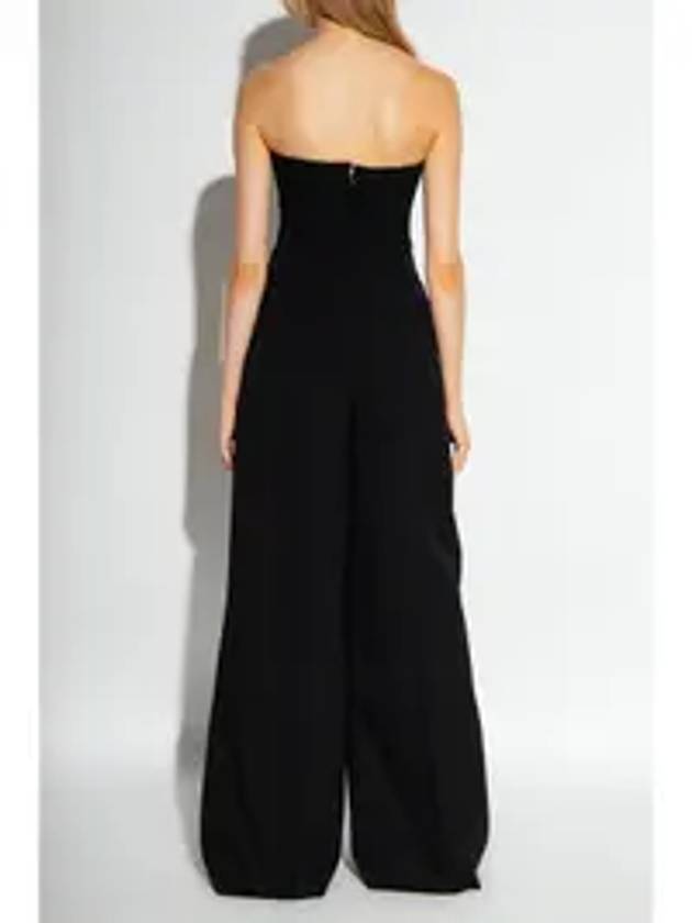 Strapless Wide Leg Jumpsuit Black - BOTTEGA VENETA - BALAAN 8