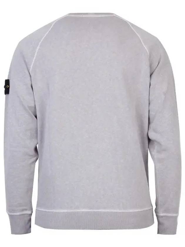 Garment Dyed Malfile Crewneck Sweatshirt Grey Heather - STONE ISLAND - BALAAN 3