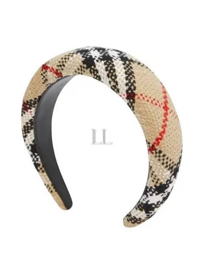 Women's Vintage Check Boucle Hairband Beige - BURBERRY - BALAAN 2