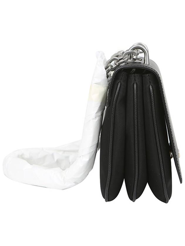 Saffiano Chain Shoulder Bag Black - PRADA - BALAAN 5