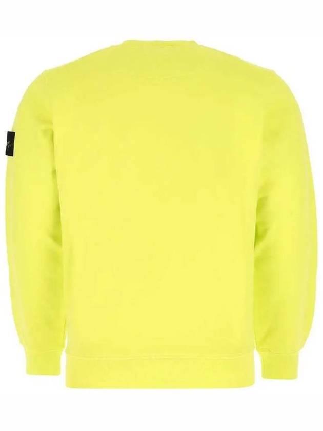 Men's Wappen Patch Sweatshirt Neon Green - STONE ISLAND - BALAAN 4