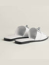 Giulia Calfskin Palladium Sandals Blanc - HERMES - BALAAN 5