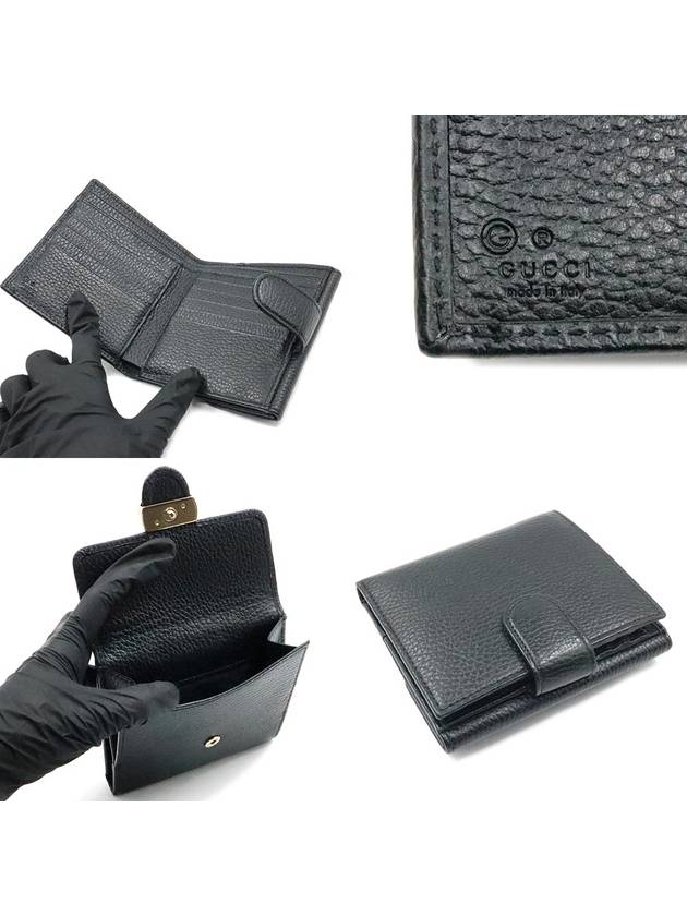 Women s Gucci 615525 Black Leather Interlocking GG Flap Half Wallet gt Gangbuk used luxury goods - GUCCI - BALAAN 8