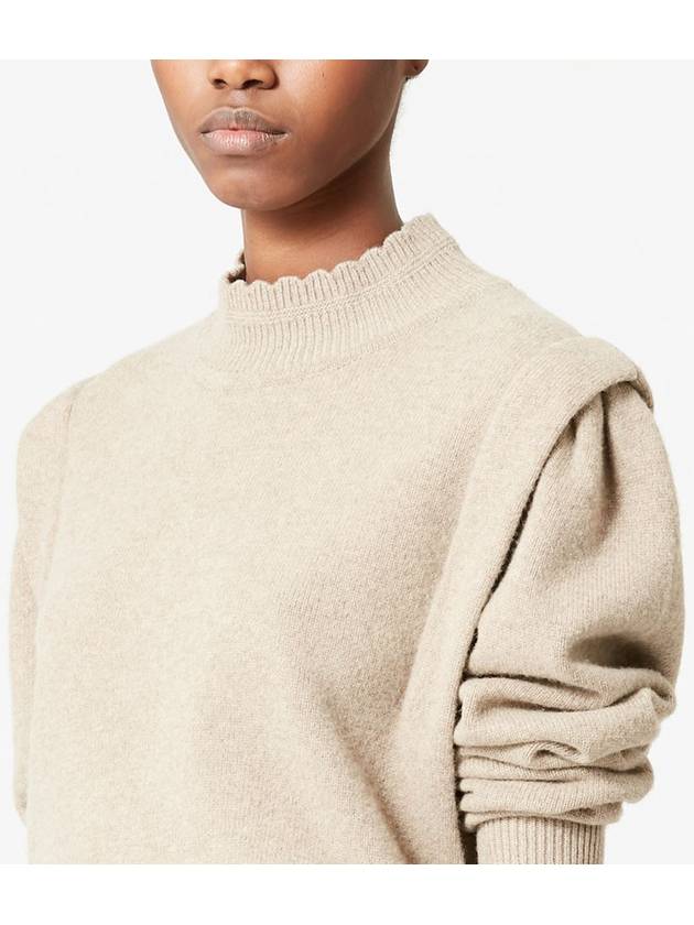 LUCILE Lucille wool sweater 2 types beige taupe PU1649 22A076E - ISABEL MARANT - BALAAN 4