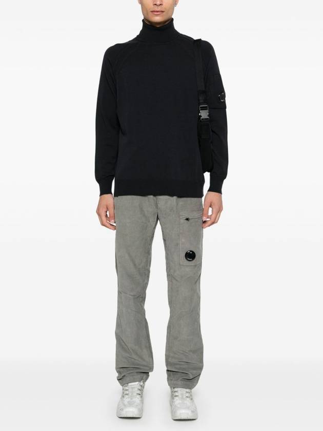 Extra Fine Merino Wool Turtleneck Black - CP COMPANY - BALAAN 6