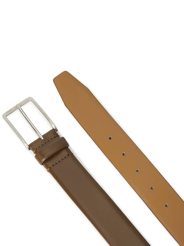 Logo Leather Belt Brown - HUGO BOSS - BALAAN 4