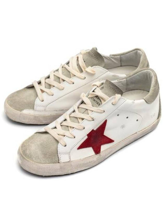 Superstar Low Top Sneakers Red White - GOLDEN GOOSE - BALAAN 2