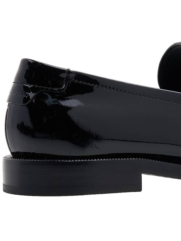 Patent Leather Loafers Black - SAINT LAURENT - BALAAN 11