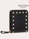 Rockstud zip round bi-fold wallet black UW2P0U16 BOL 0NO - VALENTINO - BALAAN 4