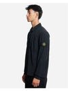 Nylon Metal Econyl Long Sleeve Shirt Black - STONE ISLAND - BALAAN 4