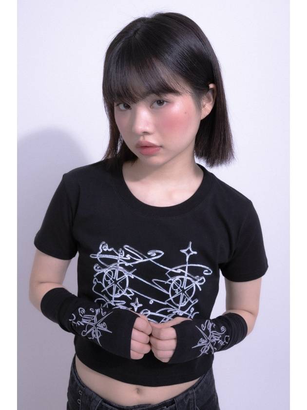 My Shining Dream Crop T-shirt SetBlack - NAAIEEN - BALAAN 1